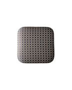 Square Bench - Navy Lattice
