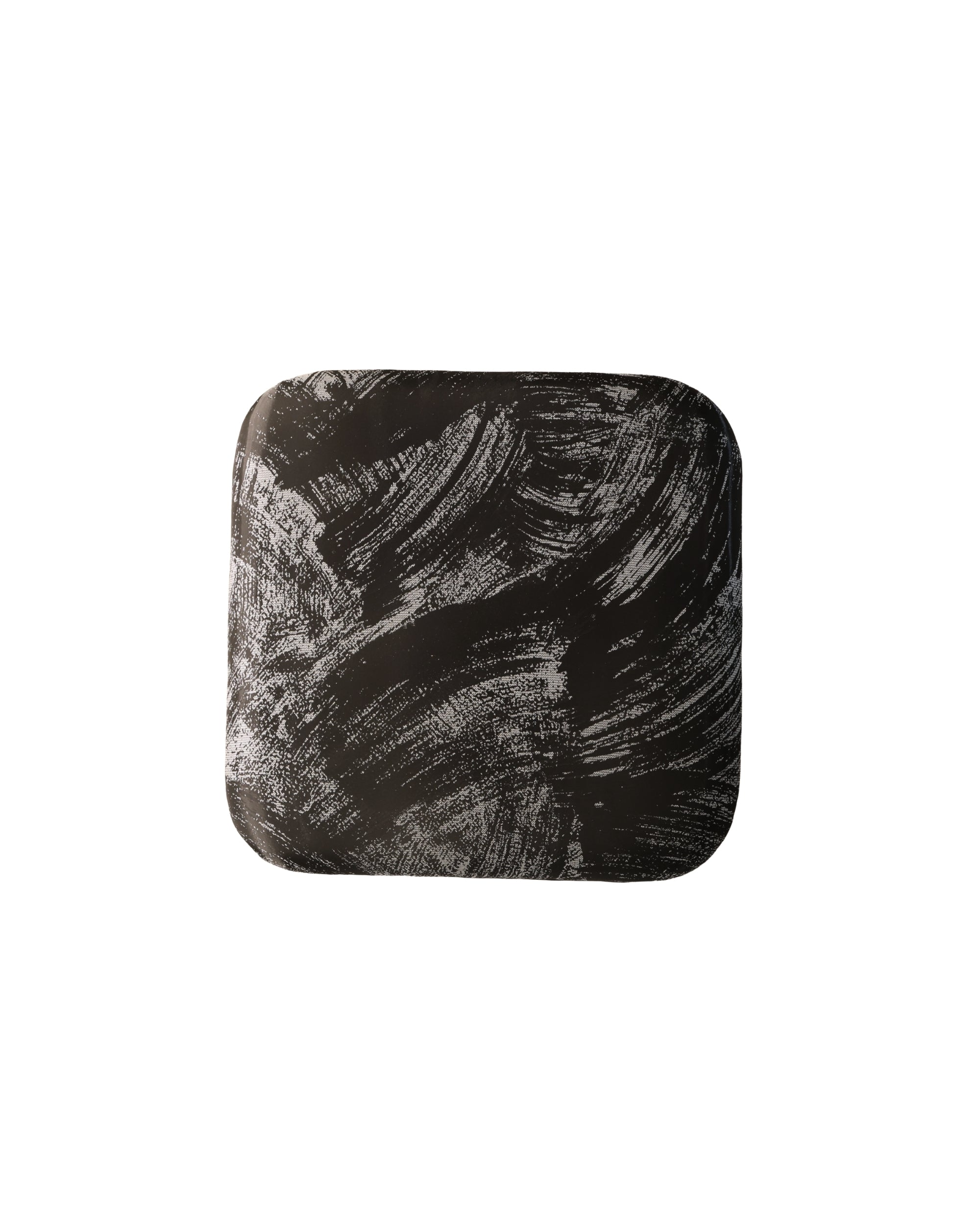 Square Bench -   Black Brushstroke