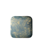 Square Bench -  Blue Brushstroke Gold