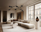 Temple Coffee Table, Low -  Limestone