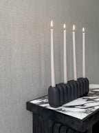 Tube Candle Holder, Big - Coffee