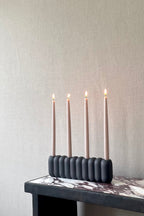Tube Candle Holder, Big - Coffee