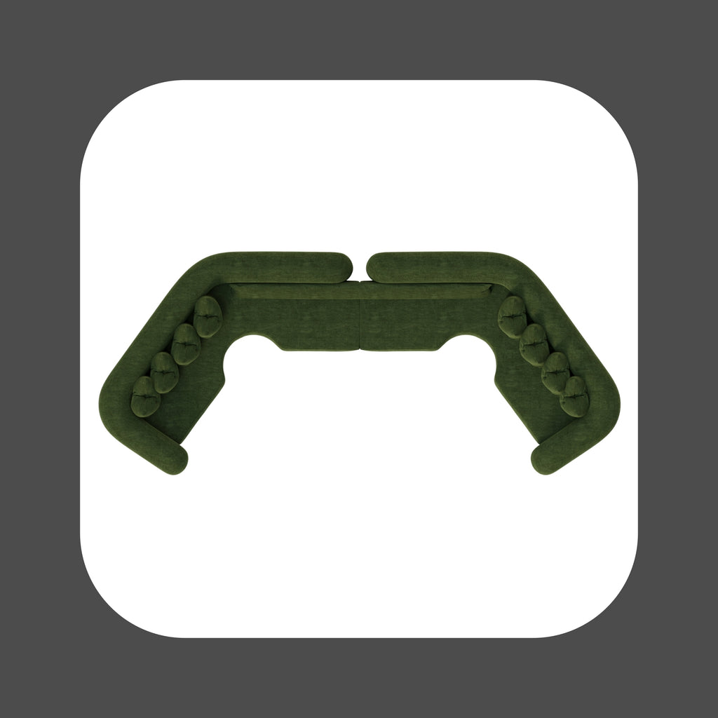 The AM Social Sofa - Dark Green