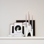 W Candle Holder - White