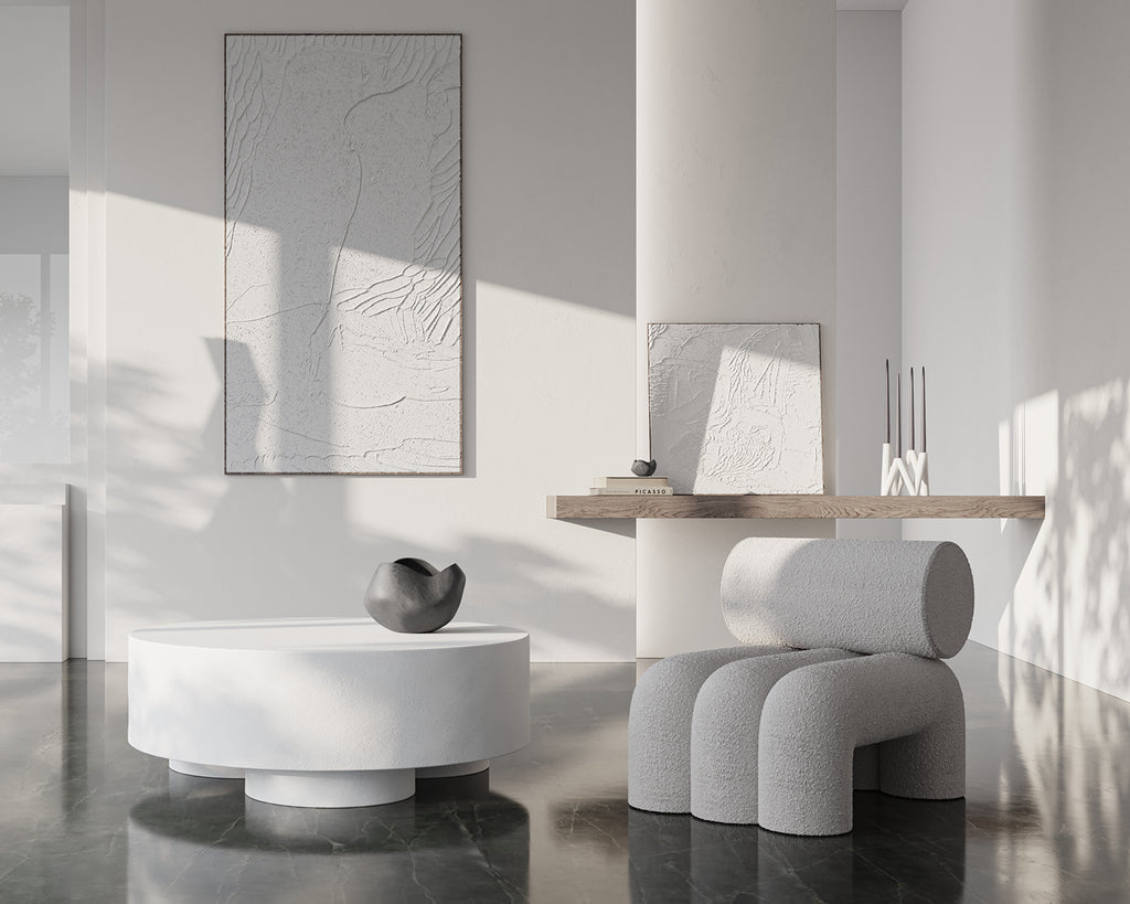 W Candle Holder - White