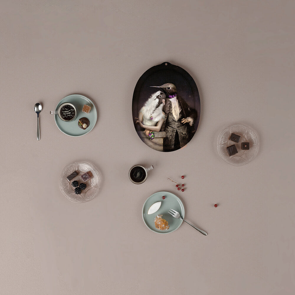 The Lovebirds - Oval Tray