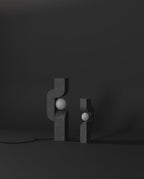 Sitting Man, Big - Dark Grey