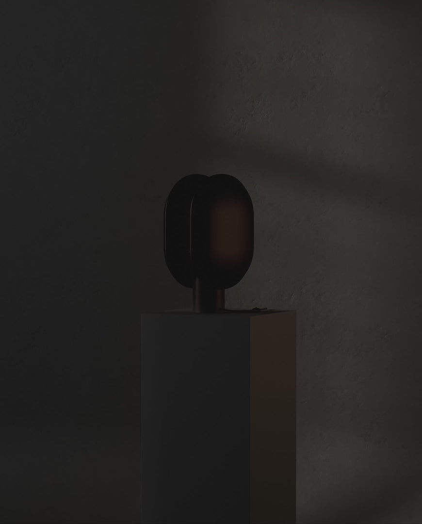 Clam Table Lamp - Burned Black